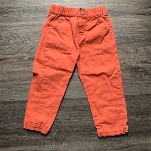 Burnt Orange Toddler Khaki Dress Pants - 24m